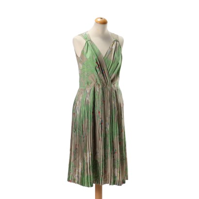 moda vintage, ropa vintage, vestido vintage, vestido de verano de seda, vestido de verano vintage, moda italiana, vestido vintage de flores y loros