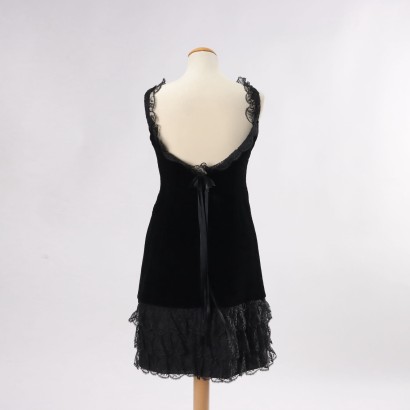 Vintage Dress Velvet Size 10 Italy 1960s