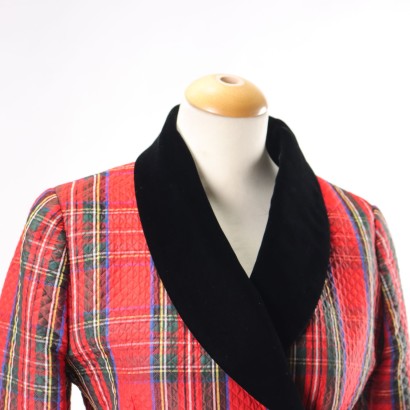 Giacca Vintage in Tartan Jacques Fath