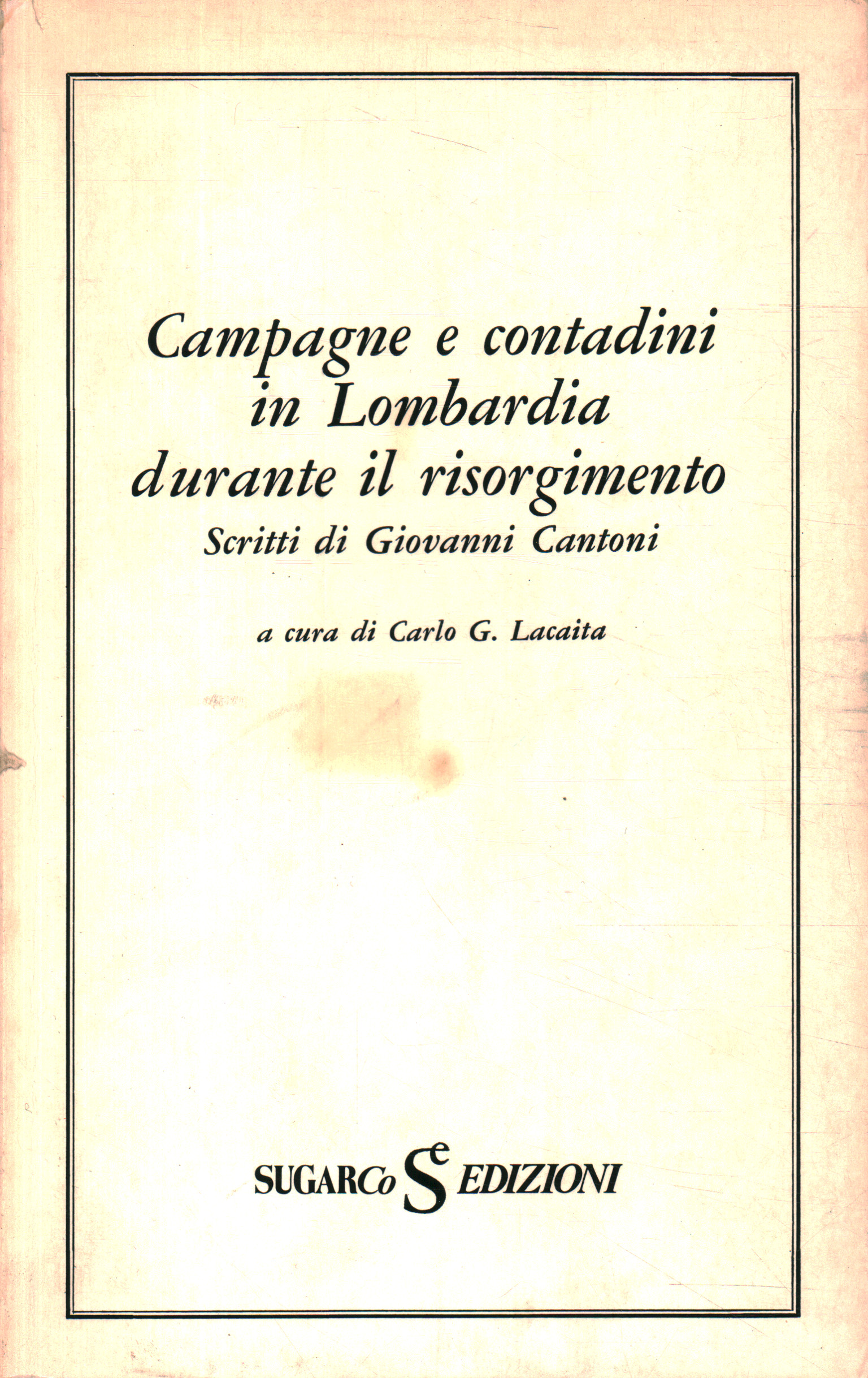 Kampagnen und Bauern in der Lombardei durant