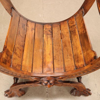 Neo-Renaissance Style Chair Beech Italy XX Century