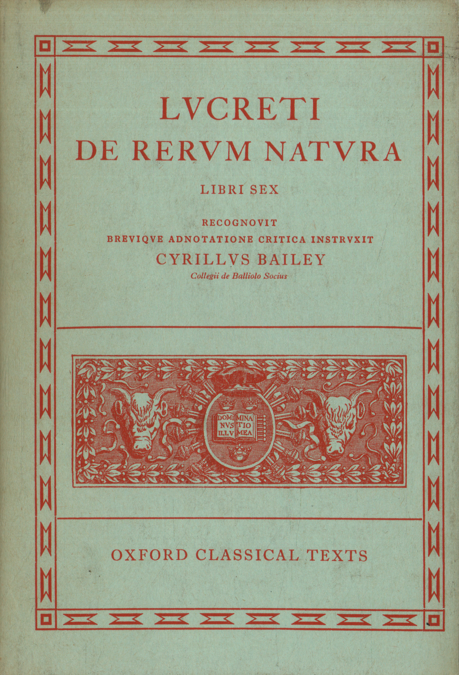 De rerum natura. Libri sex,De rerum natura (Libri sex)