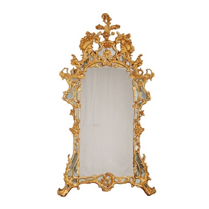 Baroque Mirror Wood Italy XVIII Century