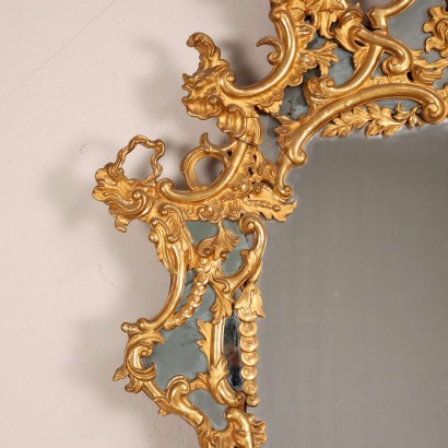 Baroque Mirror Wood Italy XVIII Century