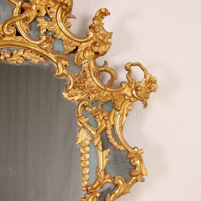 Baroque Mirror Wood Italy XVIII Century