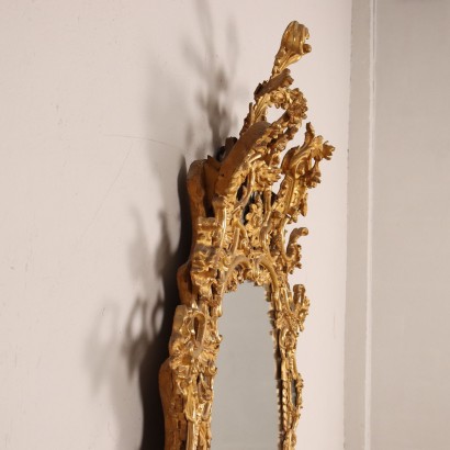 Baroque Mirror Wood Italy XVIII Century