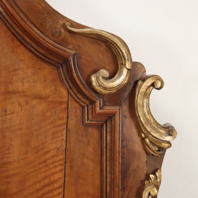 Baroque Headboard Walnut Italy XVIII Century