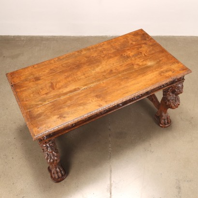 antiguo, mesa, mesa antigua, mesa antigua, mesa italiana antigua, mesa antigua, mesa neoclásica, mesa del siglo XIX, mesa neorrenacentista