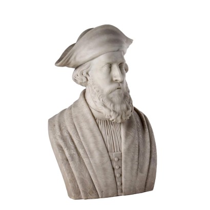 Busto in Marmo Firmato A. Ilarioli F 1853