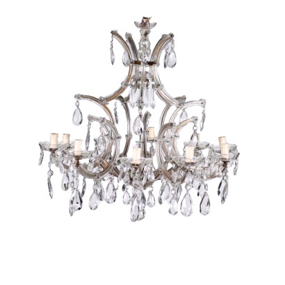 Maria Theresa Style Chandelier Glass Italy XX Century