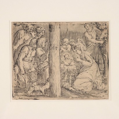 A. Carracci Gravure Italie XVI Siècle