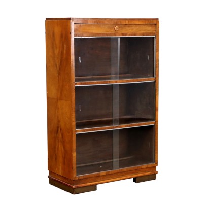 Bookcase Walnut Italy 1940s