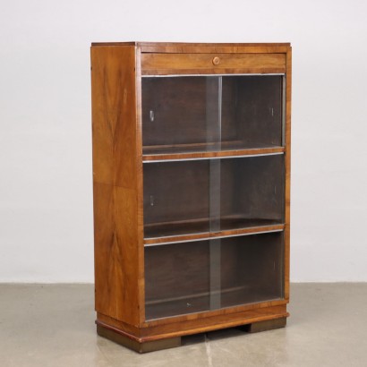 Bookcase Walnut Italy 1940s