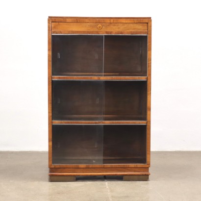 Bookcase Walnut Italy 1940s