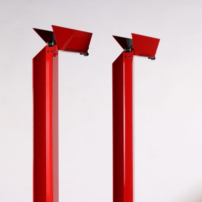 Pair of Floor Lamps Skipper Beam Metal Denmark 1980s