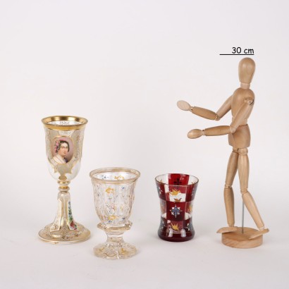 Groupe de 10 Verres Verre Europe XIX Siècle