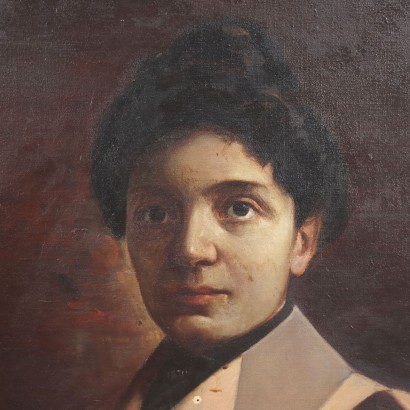 arte, arte italiano, pintura italiana del siglo XIX, Retrato femenino de principios del '9