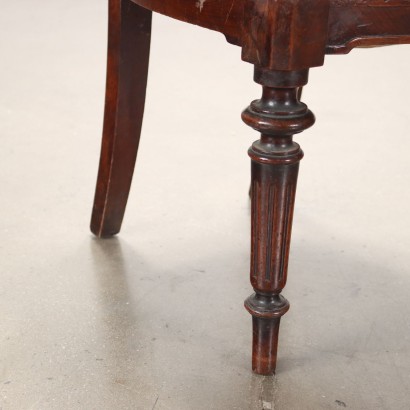 Group of 4 Umbertine Chairs Walnut Italy XIX Century