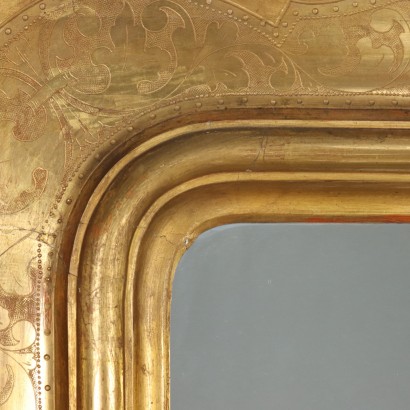 Miroir Umbertin Verre Italie XIX Siècle