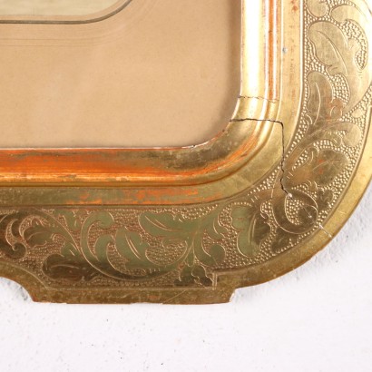 antiquariato, specchiera, antiquariato specchiera, specchiera antica, specchiera antica italiana, specchiera di antiquariato, specchiera neoclassica, specchiera del 800 - antiquariato, cornice, antiquariato cornice, cornice antica, cornice antica italiana, cornice di antiquariato, cornice neoclassico, cornice del 800,Cornice a Cabaret Umbertina