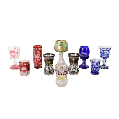 Group of 10 Glasses Europe XIX-XX Century