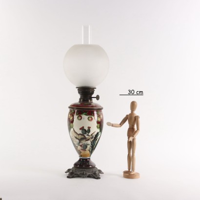 Oil Lamp Ceramic Europe XIX Century