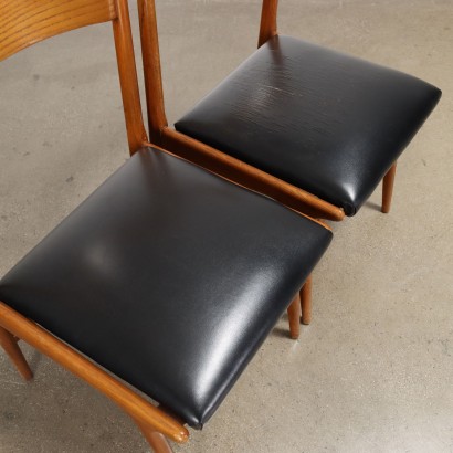 Group of 4 Chairs Leatherette Italy 1950s-1960s