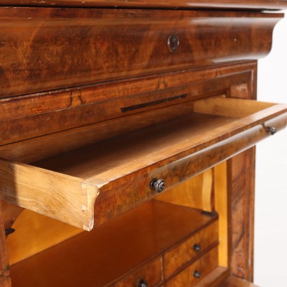 Eclectic Sécretaire Walnut France XIX Century