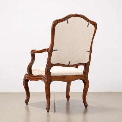 Baroque Armchair Walnut Italy XVIII Century