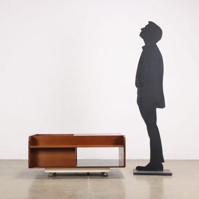 Table Basse Noyer Italie Années 1970