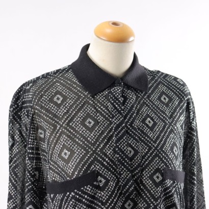 E. Armani Sweater Silk Size 14 Italy 1980s