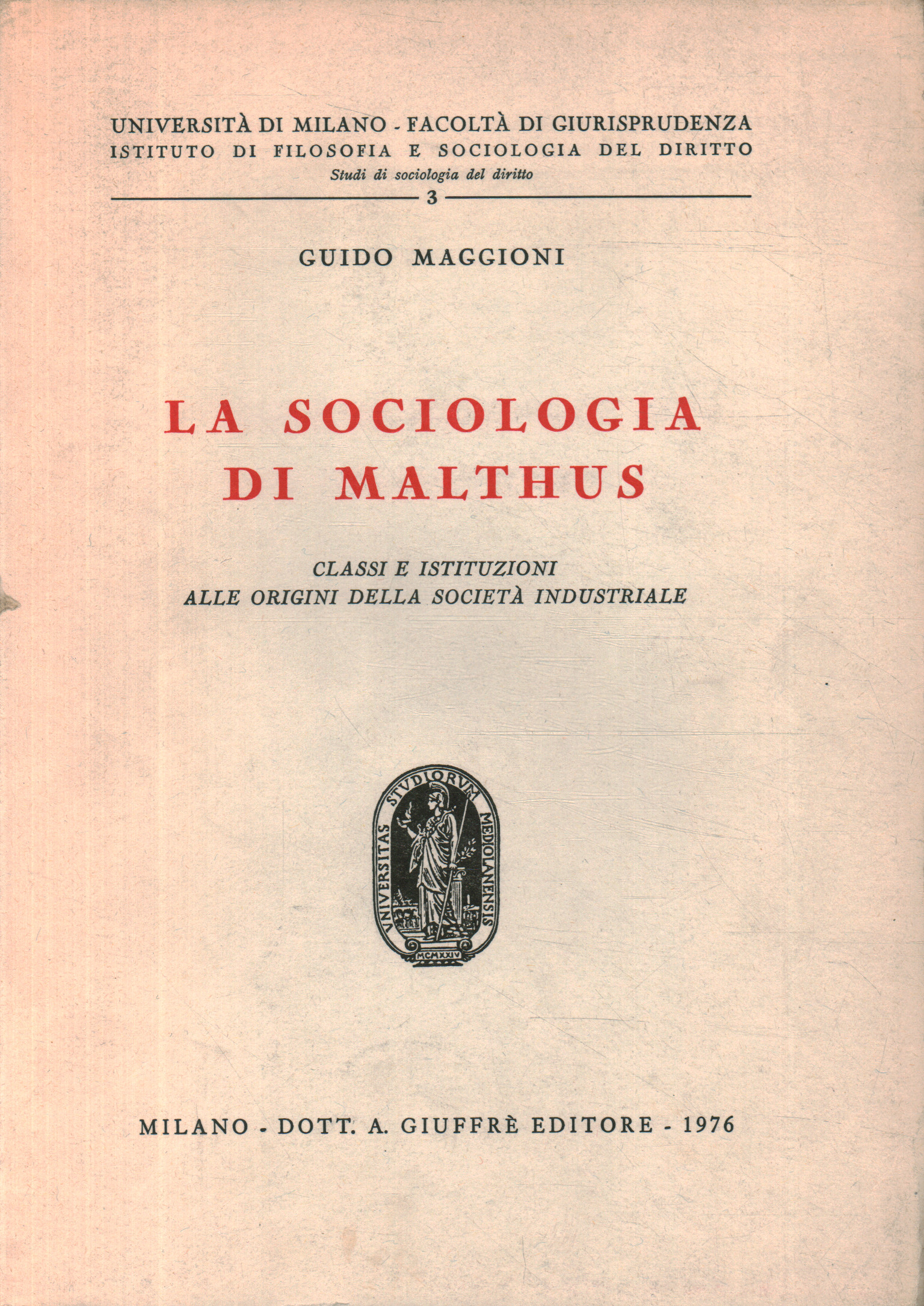 The sociology of Malthus