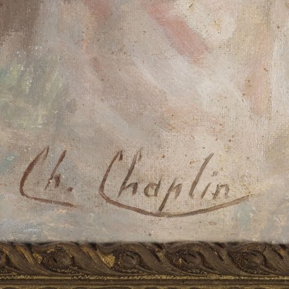 C. Joshua Chaplin Öl auf Leinwand Frankreich XIX Jhd