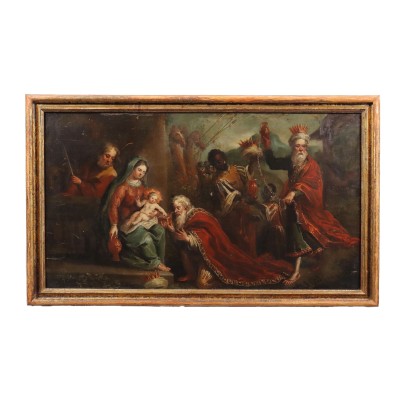 Dipinto con Adorazione dei Magi