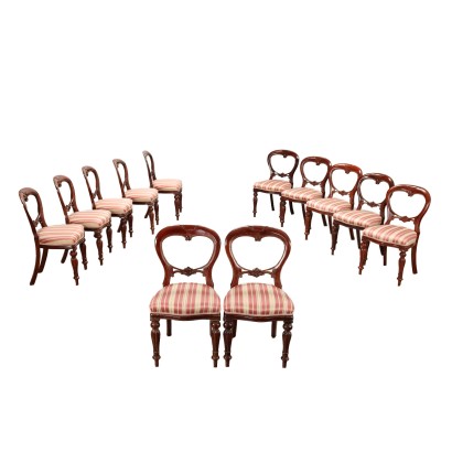 Group of 12 Chairs Mahogany England XX Century