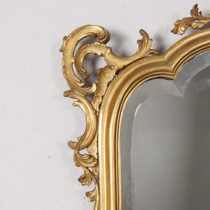 Baroque Style Mirror Wood Italy XX Century