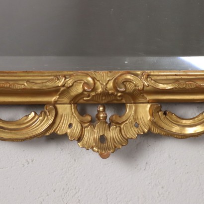 Miroir Baroque Bois Italie XIX Siècle