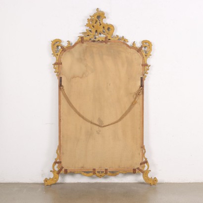 Baroque Style Mirror Wood Italy XX Century