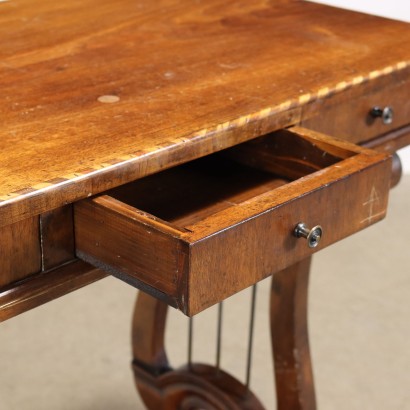 Empire Style Table Walnut Italy XX Century