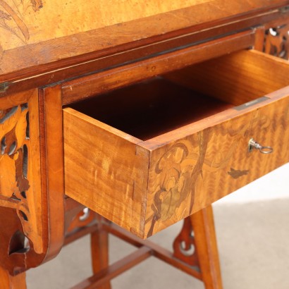 Writing Desk Art Nouveau Cherrywood France XIX-XX Century