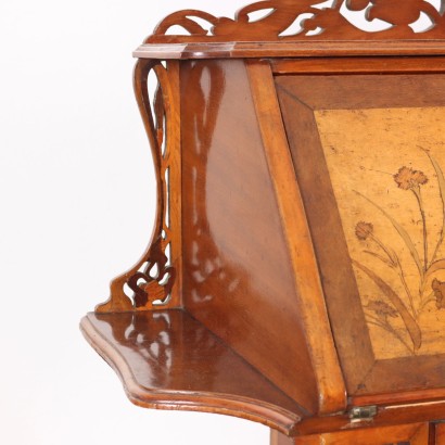 Bureau Art Nouveau Merisier France XIX Siècle