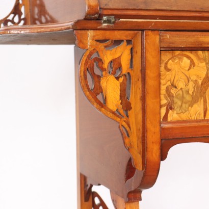 Bureau Art Nouveau Merisier France XIX Siècle