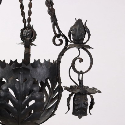 ANILLA0167355_945266 Lampadario in Ferro Battuto