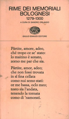 Rime dei memoriali bolognesi