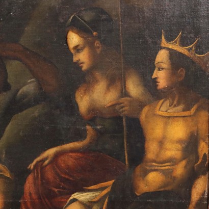 Mythological Subject Oil on Canvas Italy XVII Century