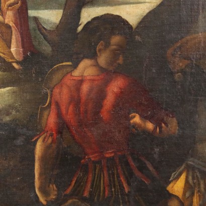 Sujet Mythologique Huile sur Toile Italie XVII Siècle