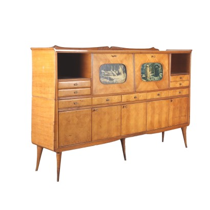 Cupboard Oak Italy 1950s-1960s