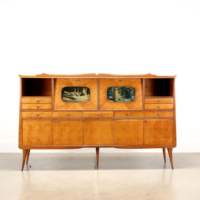 Cupboard Oak Italy 1950s-1960s