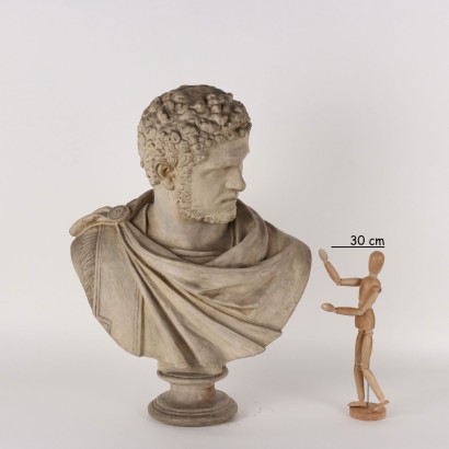 Bust of Caracalla Manifattura di Signa Terracotta Italy 1899-1901