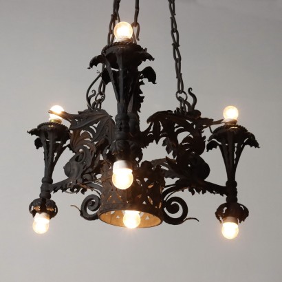 ANILLA0167413_947769 Candelabro de hierro forjado